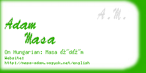 adam masa business card